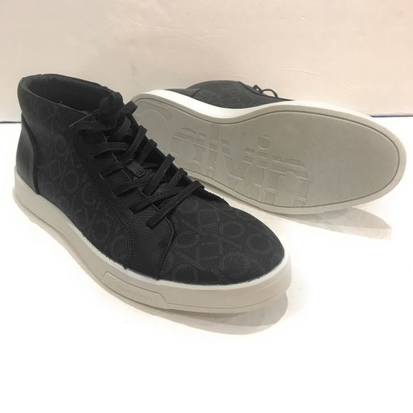 calvin klein leather sneakers
